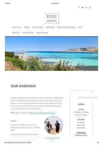 Our Sardinia