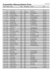 Ergebnisliste Mitternachtslauf 10 km - TSF Heuchelheim