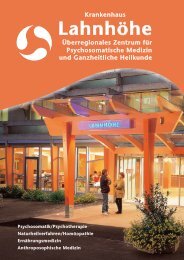 Informationen zur Patientenaufnahme - Krankenhaus Lahnhöhe