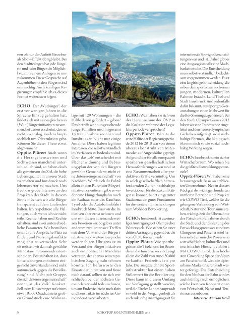 ECHO Top500 Tirol 2016