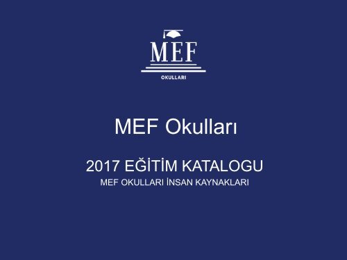 MEF IK EGITIM KATALOG