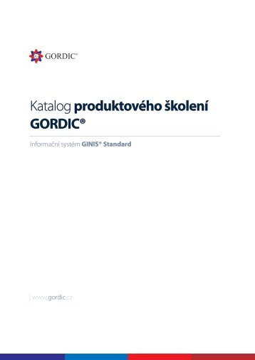 Katalog školení Ginis Standard 2017