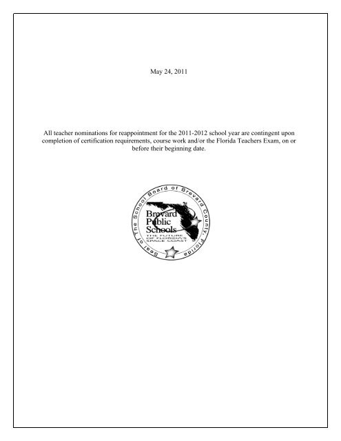 Reappointment Nominations Of Cc Psc Teachers 2011 2012