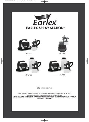 Earlex HV5901 Manuel