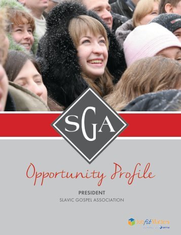SGA President Opportunity Profile