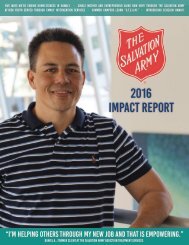 The Salvation Army Hawaiian & Pacific Islands 2016 Impact Report
