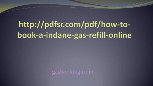 HP gas new connection online booking