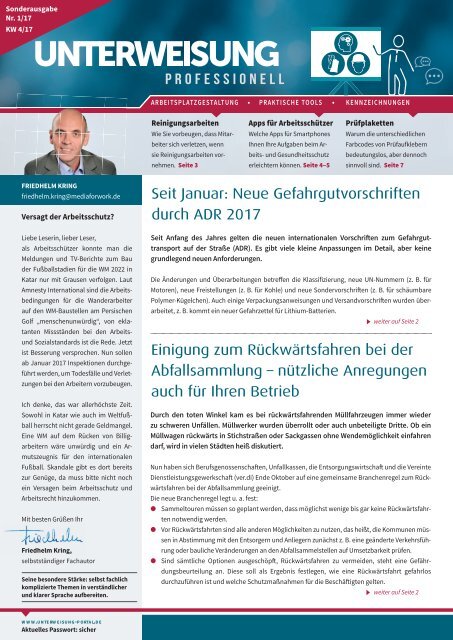 Unterweisung professionell_Nr. 1_17_Sonderausgabe