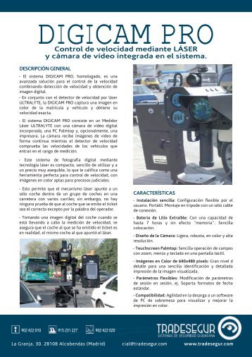 Control de velocidad mediante LÃƒÂSER y cÃƒÂ¡mara de ... - Tradesegur