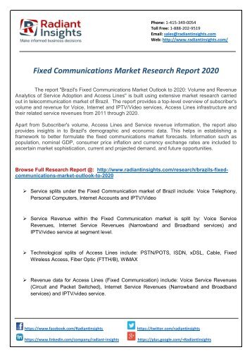 Fixed Communication Research Report
