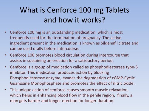 Buy Cenforce 100 mg from GenericEPharmacy (Sildenafil Tablets) Online