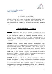 COMISARIOS COMITÉ DE DISCIPLINA JOCKEY CLUB ESPAÑOL