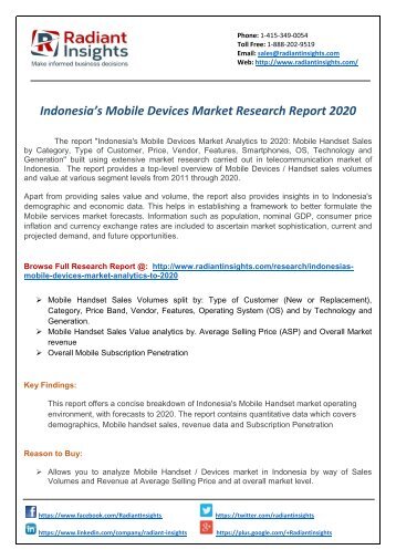 Indonesia's Mobile Research Report