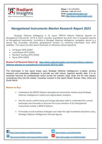 Navigational Instruments Research Report