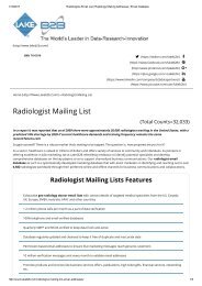 Radiologists email list 