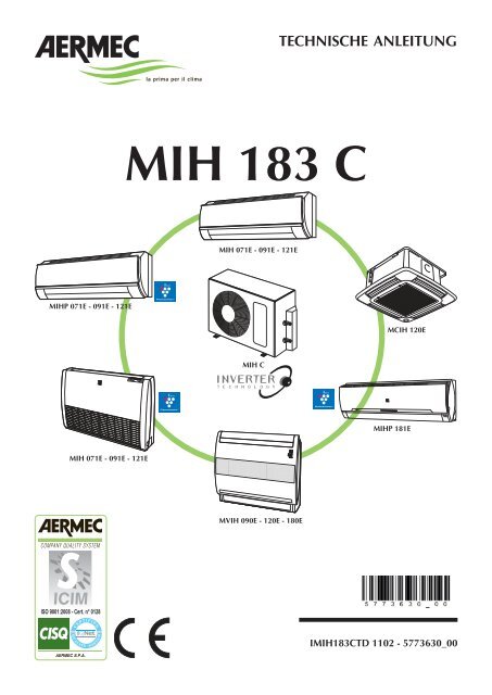 technische anleitung mih 183 c - Novatherm Klimageräte GmbH