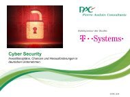 Auszug aus der PAC Studie zu Cyber Security