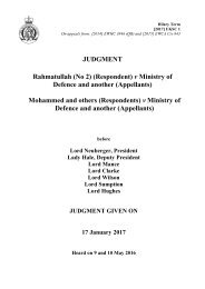 Smith And Others Appellants V The Ministry Of Defence Respondent