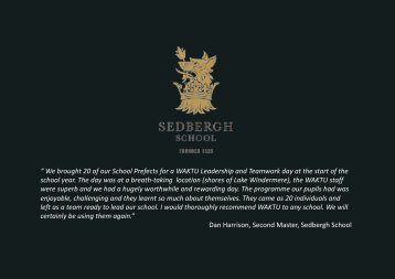 Sedbergh School case study 2016...