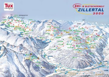 Pistenpanorama Ski- und Gletscherwelt Zillertal 3000