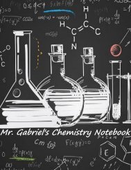 1st Semester Chemistry Notebook