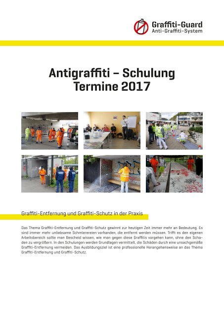 Antigraffiti Schulung und Seminar 2017