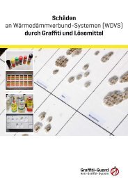 Graffitischutz und Graffitientfernung auf WDVS -Wärmedämmverbundsystem von Graffiti Guard