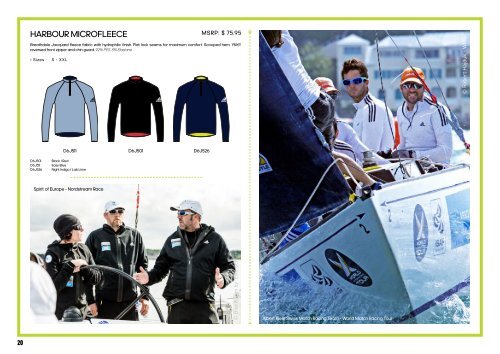 US adidas Sailing Teamwear Catalogue 2017/2018
