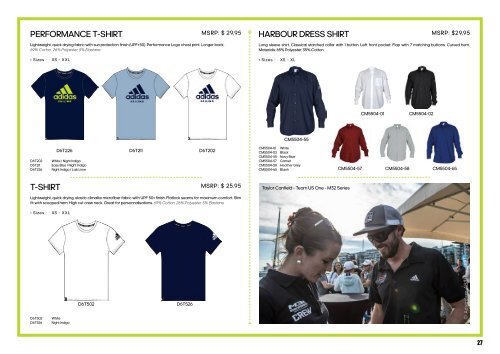 US adidas Sailing Teamwear Catalogue 2017/2018