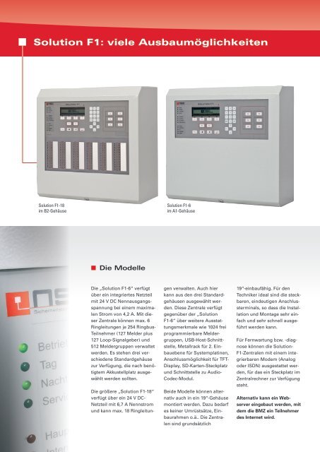 Solution F1 - NSC Sicherheitstechnik GmbH