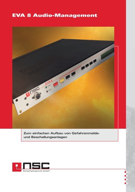 EVA 8 Audio-Management Download - NSC Sicherheitstechnik GmbH