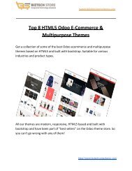 Responsive Odoo Ecommerce Store Themes