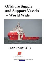 Offshore Supply and Support Vessels – World Wide 2017