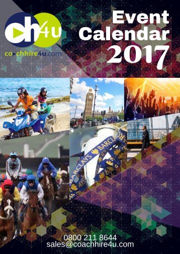 Coachhire4u.com - Event Calendar 2017