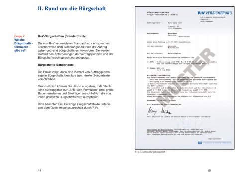 Bankbürgschaft Muster