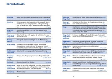 Bürgschafts-ABC - nwak.de