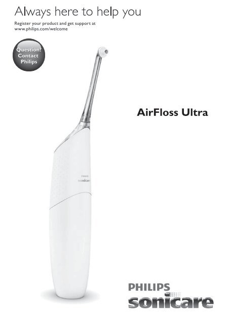 Philips Sonicare AirFloss Ultra - Microjet interdentaire - Mode d&rsquo;emploi - ITA