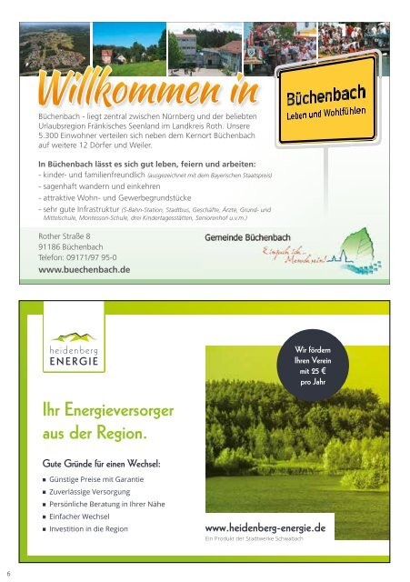 Veranstalungskalender Büchenbach