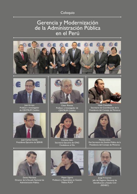 Gerencia y modernización de la Administración Pública en el Perú