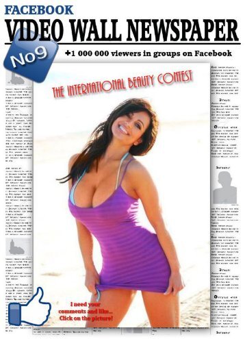 Video wall newspaper for Facebook No9