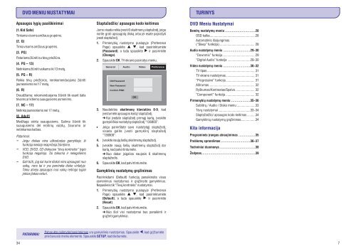 Philips Lecteur de DVD - Mode d&rsquo;emploi - LIT