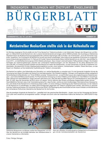 Bürgerblatt 29/201 - Inzigkofen