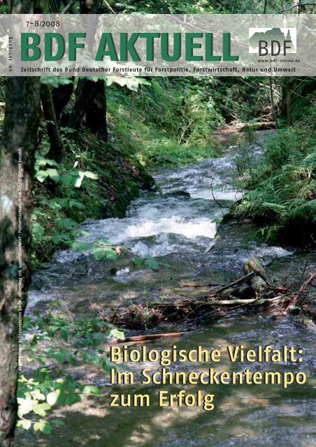 Biologische Vielfalt: Im Schneckentempo zum Erfolg  - BDF