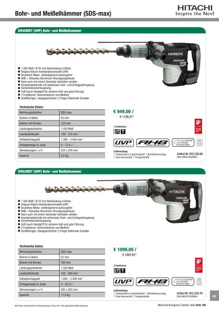 Hitachi_Preisliste_EWZ_OPE_NAG2017