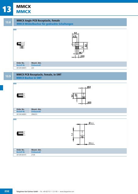 EN Coax Connectors and Components