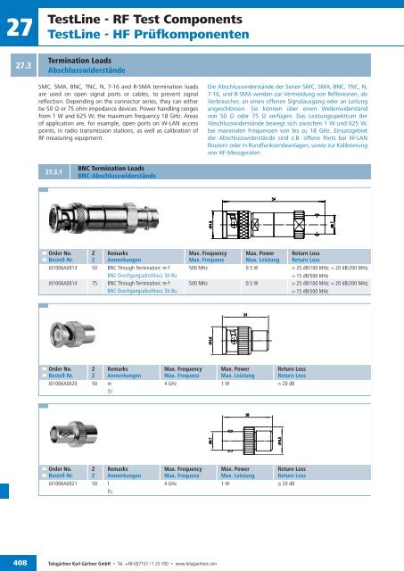 EN Coax Connectors and Components