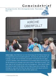 Guter Service - Evangelische Kirchengemeinde Faurndau