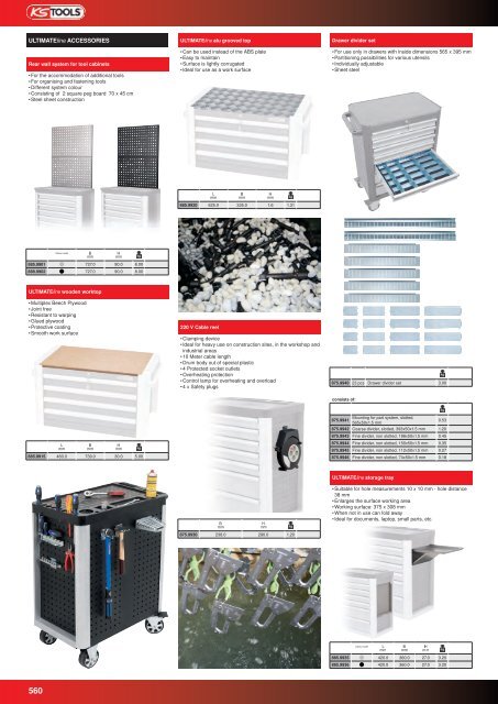 EN mobile tool cabinets