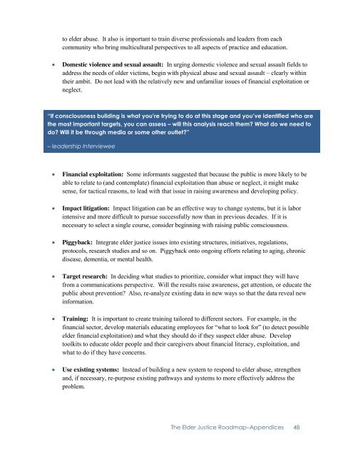 The Elder Justice Roadmap