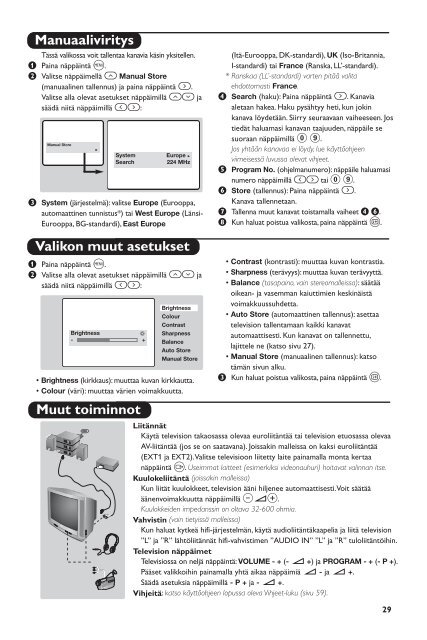 Philips T&eacute;l&eacute;viseur - Mode d&rsquo;emploi - ESP